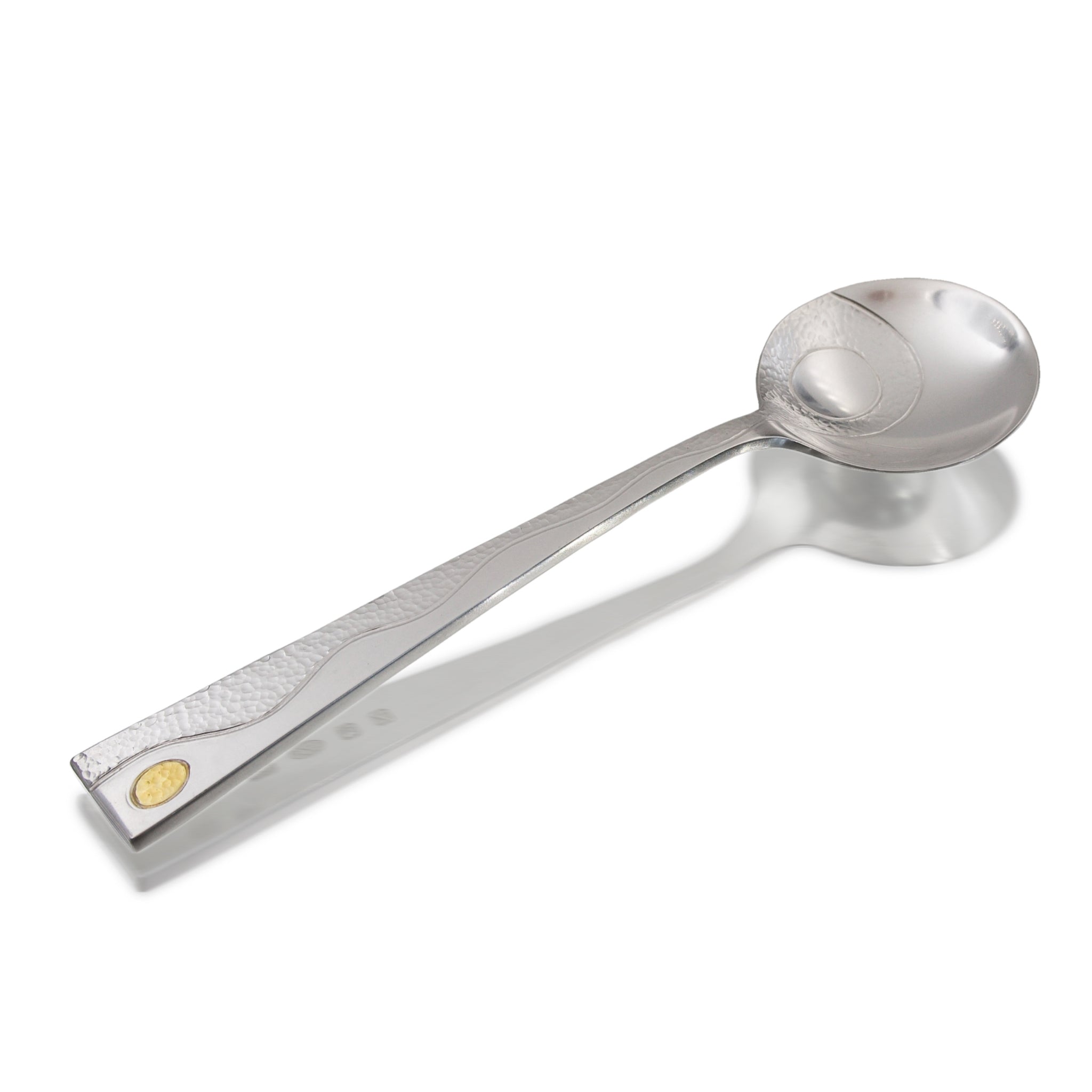 Tidal Lines Spoon Forged in Sterling Silver